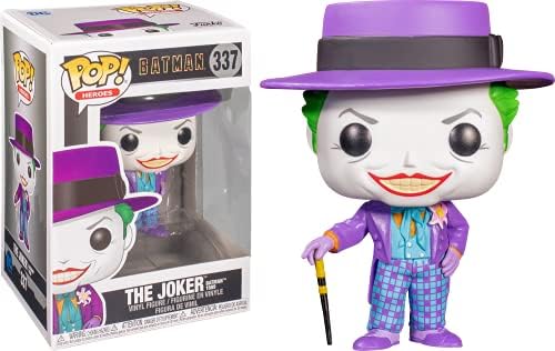 Funko POP DC Heroes Batman 80th - Joker with Hat 1989 Funko Pop Vinyl Figure Bundled with