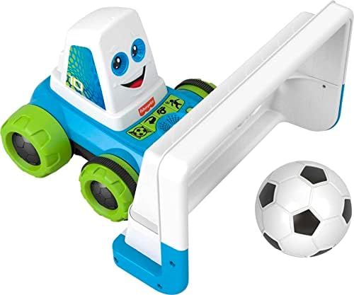 Fisher-Price Electronic Soccer Game Goaldozer Toy Motorized Net with Lights Sounds for