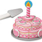 Melissa & Doug Melissa Doug Triple-Layer Party Cake Wooden Play Food Set - Birthday Cake