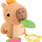 Fisher-Price Baby Sensory Toy Snuggly Snacky Capybara Plush