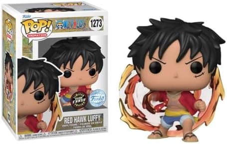 Funko Pop Chase One Piece Luffy Red Hawk GITD Figure AAA Anime