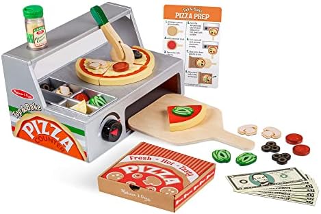 Melissa & Doug Melissa Dougi Top BaSaaSkaSe PaSiaSzaSzaSa Counter Wooden Play Food Set 1