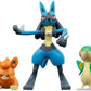 Pokemon Battle Figure 3 Pack - Features 2-Inch Snivy and Pawmi and 3-Inch Lucario Battle