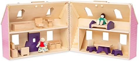 Melissa & Doug Melissa Doug Fold and Go Wooden Doll
