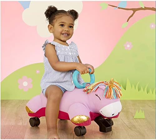 Little Tikes Unicorn Pillow Racer Ride-On Toy for Ages 1.5 Years and Up Large Pink