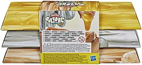 Play-Doh Slime HydroGlitz Gold Collection - 3 Different Liquid Colours - Pack of 12