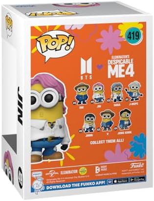 Funko POP Rocks Minions X BTS - Jin - BTS Minions - Collectable Vinyl Figure