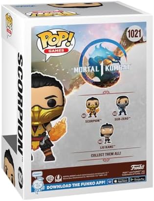 Funko Pop Mortal Kombat 1 - Scorpion - Mortal Kombat Game Franchise - Collectable Vinyl Figure