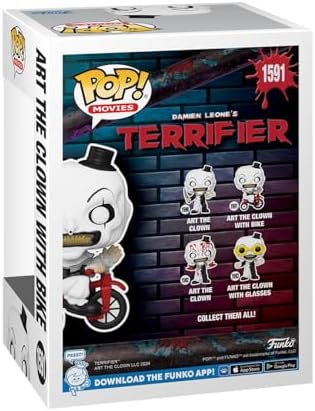 Funko POP Movies Terrifier - Art The Clown with Bike - Collectable Vinyl Figure