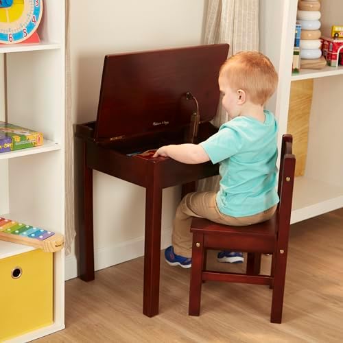 Melissa & Doug Melissa Doug Wooden Lift-Top Desk Chair - Espresso