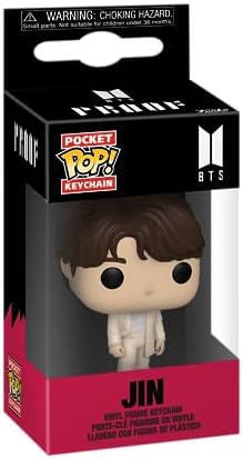 Funko POP Keychain BTS - Jin Novelty Keyring - Collectable Mini Figure - Stocking Filler