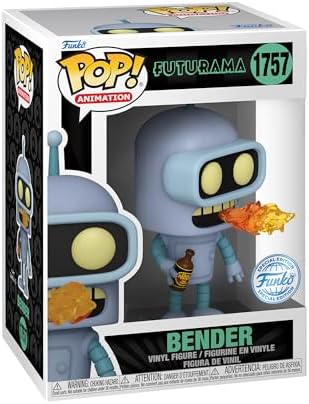 Funko Pop TV Futurama - Bender - 16 Odds of Getting The Rare Chase Variant - Glow in The