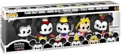 Funko Pop Disney Minnie Mouse 5 Pack Minnie Pack - Disney Standard Characters - Amazon - Collectable Vinyl Figure