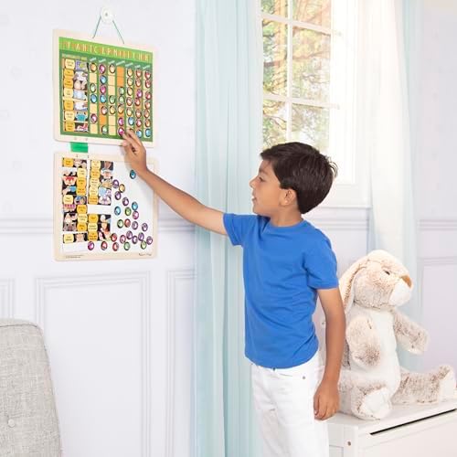 Melissa & Doug Melissa Doug Deluxe Wooden Magnetic Responsibility Chart With 90 Magnets
