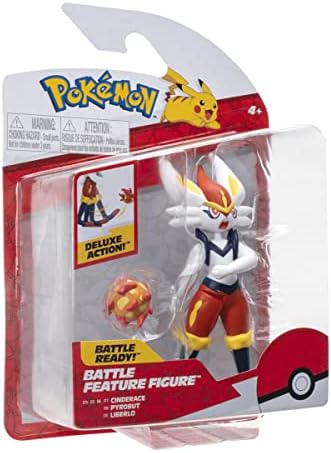 Pokemon Magmortar Battle Feature Figure - 4.5-Inch Magmortar Battle Figure with Fireball