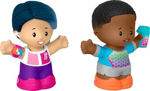 Fisher-Price Little People Toddler Barbie Wellness Figure Set with 2 Characters for