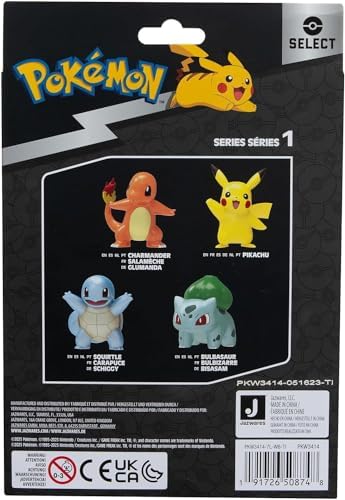 Pokemon Select Metallic Battle Pack - Four 3-inch Battle Figures with Special Metallic