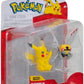 Pokemon Fighting Figure2 Pack 5 and 8cm Figure Toy Set Ninja Box and Pikachu
