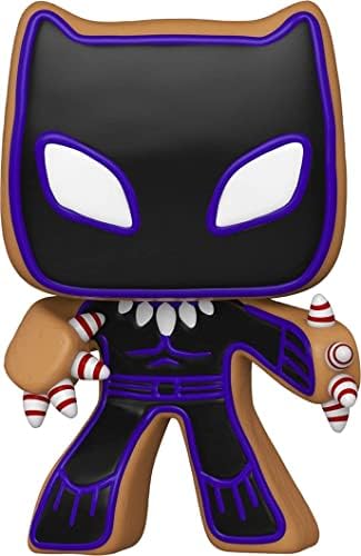 Funko Pop Marvel Gingerbread Black Panther Bundled with EcoTEK Pop Protector