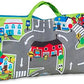 Melissa & Doug Melissa Doug Take-Along Town Play Mat 19.25 x 14.25 inches With 9 Soft Vehicle