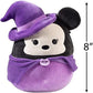 Squishmallows 8" Minnie Mouse Witch - Official Kellytoy Disney Plush.