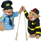 Melissa & Doug Melissa Doug Rescue Puppet Set - Police Officer and Firefighter - Soft Plush