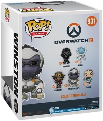 Funko POP Super Overwatch 2 - Winston - Overwatch - Collectable Vinyl Figure