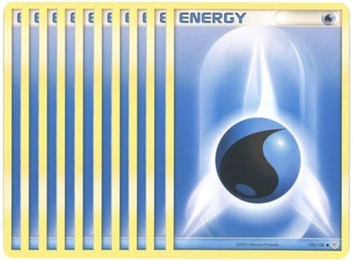 Pokemon Cards - Lot of 10 Water Energy Cards Blue