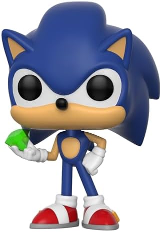 Funko Pop Sonic - Sonic with Emerald Toy Blue