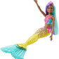 Barbie Dreamtopia Mermaid Doll 12-inch Teal and Purple Hair with Tiara 3 to 7 Year Olds