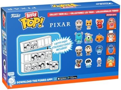 Funko Pop Bitty Pixar Mini 4-Pack - Carl Russell - Dug Days Sadness Mystery Chase Figure