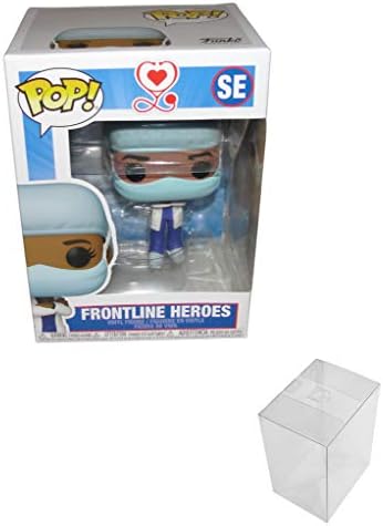 Funko Pop Heroes Front Line Worker- Female Hospital Worker 2 1 PopShield Pop Box Protector
