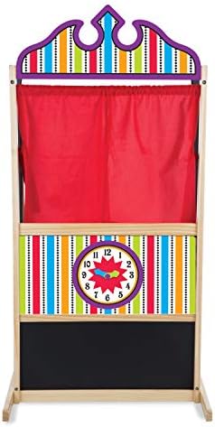 Melissa & Doug Melissa Doug Deluxe Puppet Theater - Sturdy Wooden Construction - Puppet