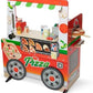 Melissa & Doug Melissa Doug Wooden Pizza Food Truck Activity Center with Play Food for