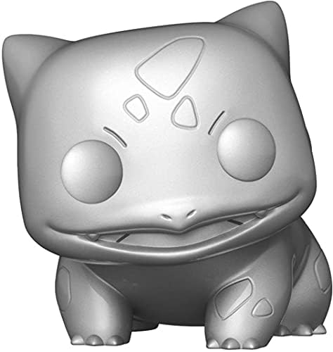 Pokemon Bulbasaur Silver Metallic Funko Pop Vinyl Figure Bundled with Compatible Pop Box