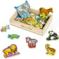 Melissa & Doug Melissa Doug 20 Wooden Animal Magnets in a Box Cute Animal Fridge Magnets