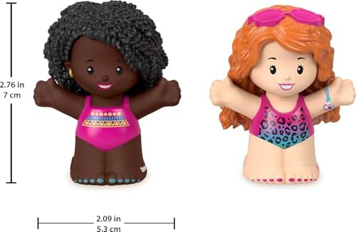 Fisher-Price Little People Toddler Barbie Swimming Figure Set with 2 Characters for