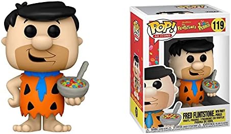 Funko POP Ad Icons Fruity Pebbles - Fred Flintstone with Cereal Funko Pop Vinyl Figure