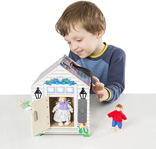 Melissa & Doug Melissa Doug Take-Along Wooden Doorbell Doll