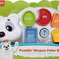 Fisher-Price Toddler Learning Toy Linkimals Puzzlin' Shapes Polar Bear with Lights Music