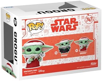 Funko POP Star Wars The Mandalorian Holiday - Grogu Santa - The Child - Baby Yoda - Collectable Vinyl Figure