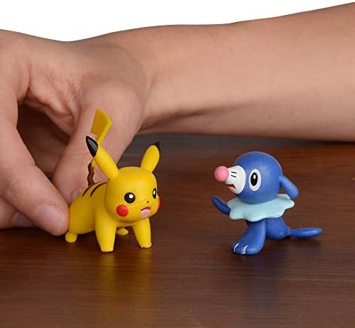 Pokemon 2 Inch Battle Action Figure 2-Pack includes 2 Pikachu and 2 Popplio 95001
