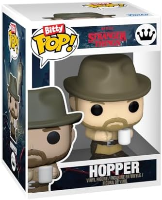 Funko Pop Bitty Stranger Things - Hopper Joyce Demogorgon - Closed Face and Mystery Chase