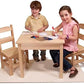 Melissa & Doug Melissa Doug Solid Wood Table and 2 Chairs Set - Light Finish Furniture
