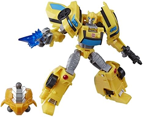 Transformers Cyberverse Deluxe Class Bumblebee Action Figure Sting Shot Attack Move and