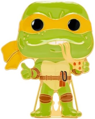 Funko Pop Enamel Pin Teenage Mutant Ninja Turtles - Michelangelo Glow in The Dark Enamel