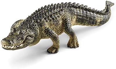 Schleich Wild Life Realistic Alligator Figurine with Movable Jaw - Detailed Alligator Toy