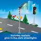 LEGO City Road Plates 60304 - Building Toy Set Featuring Traffic Lights Trees Glow in The