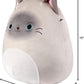 Squishmallows Original 10-Inch Felton The Siamese Cat - Official Jazwares Plush