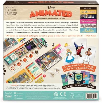 Funko Disney Animated Strategy Game for 2-4 Players Ages 10 and Up